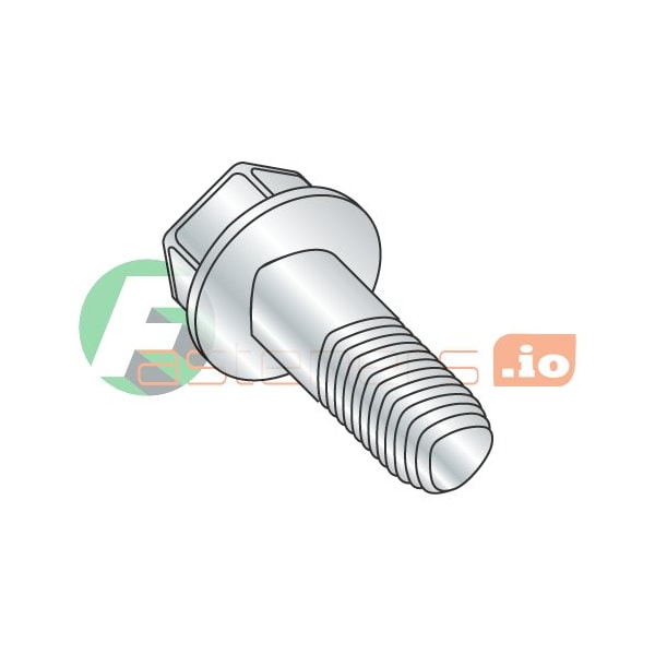 Newport Fasteners Thread Forming Screw, 1/2"-13 x 3 in, Zinc Plated Steel Hex Head Slotted Drive, 200 PK 389259 - main